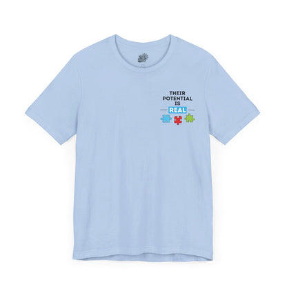 Copy of Autism Awareness - Historical Figures- Black Lettering - Unisex Jersey Short Sleeve Tee