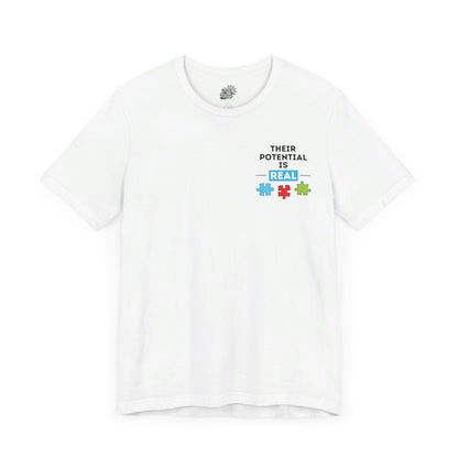 Copy of Autism Awareness - Historical Figures- Black Lettering - Unisex Jersey Short Sleeve Tee