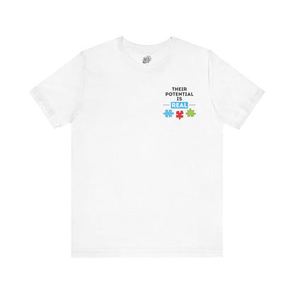 Copy of Autism Awareness - Historical Figures- Black Lettering - Unisex Jersey Short Sleeve Tee