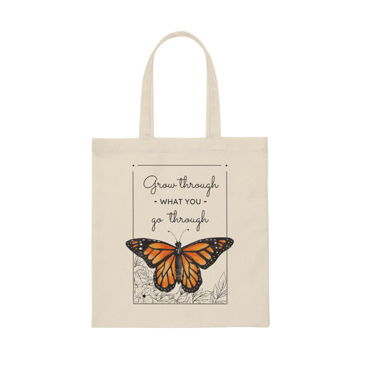 Monarch Butterfly Art Canvas Tote Bag